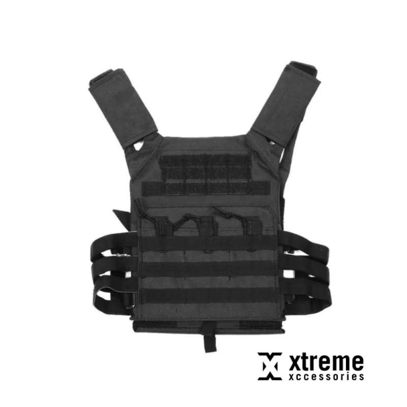 BLACK LIGHTWEIGHT MOLLE PLATE CARRIER / VEST
