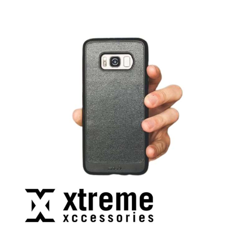 Mous - Protective Case for Samsung Galaxy S8 - Limitless 2.0 - Black Leather - Screen Protector I...