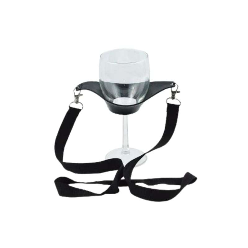 Xtreme Xccessories Party Time Hands-Free Wine Glass Holder - Convenient, Portable, and Stylish | ...