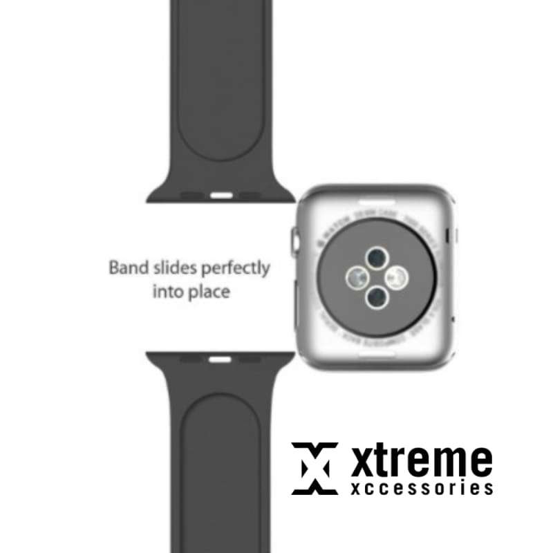 Xtreme Xccessories 38/40/41mm (M/L) Classic Silicone Apple Replacement Strap