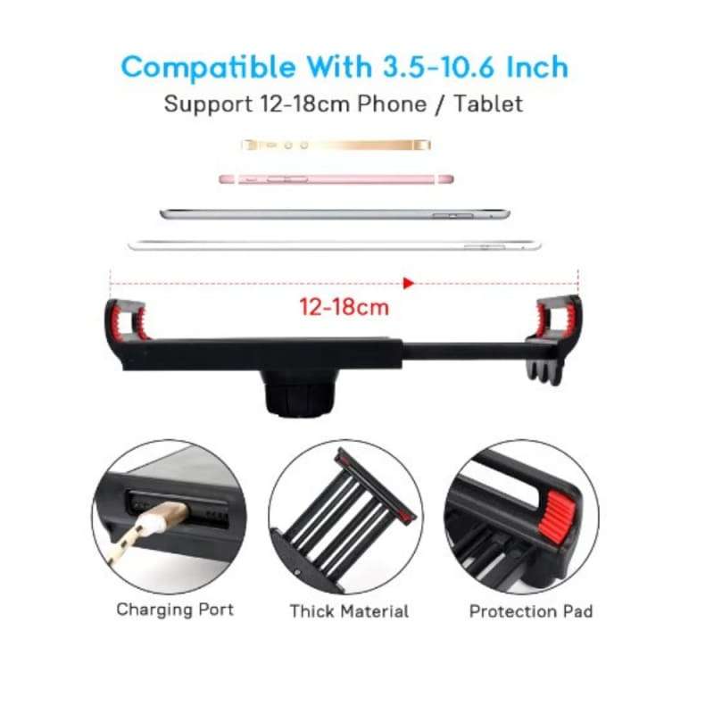 Phone Tablet Holder for Bed, Cell Phone Tablet Stand for Desk, Adjustable Tablet Phone Mount Holder