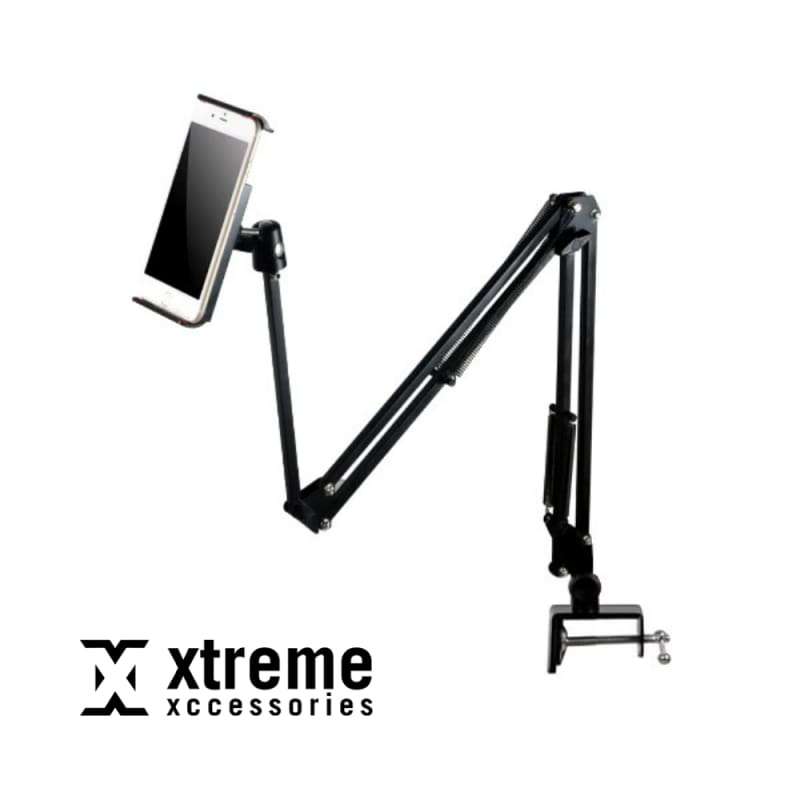 Phone Tablet Holder for Bed, Cell Phone Tablet Stand for Desk, Adjustable Tablet Phone Mount Holder