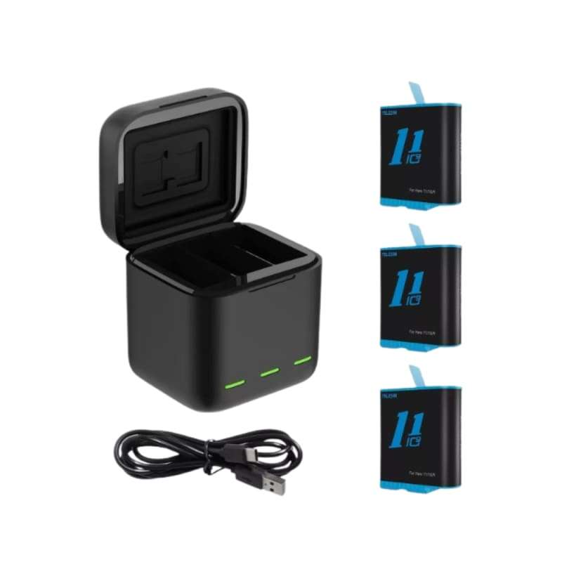 Triple Battery Charger for GoPro Hero 9, 10 ,11 , 12