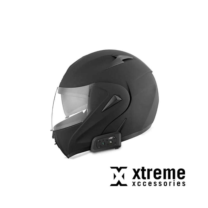 Xtreme Xccessories V6 Pro Motorcycle Helmet Bluetooth Headset, 2-Way 800M Motorbike Helmet Interc...