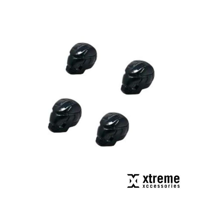 Xtreme Xccessories Car Tyre Iron Man  Helmet Stem Caps, Universal, for All Vehicles, 4 Piece