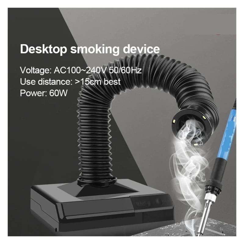 Professional Soldering Fume Extractor  High-Performance Desktop Smoke Remover