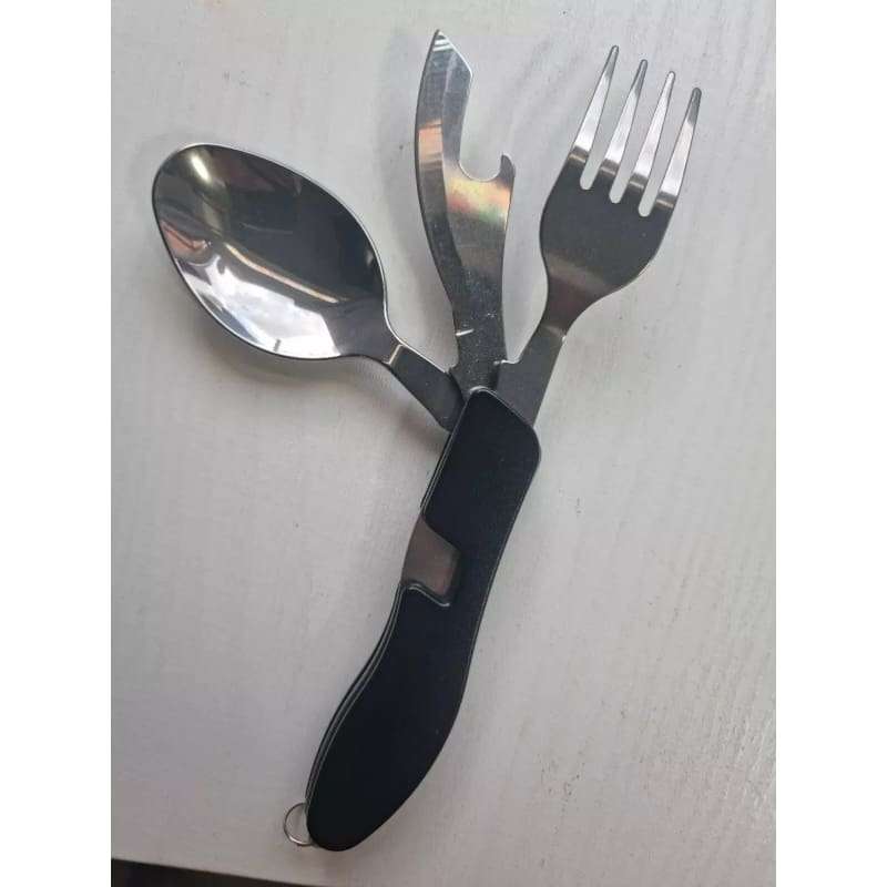 Survival 4 in 1 Cutlery Stainless Steel Outdoor Set