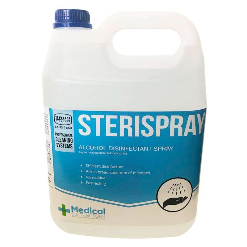 5L SABS Approved Sterispray 70% Alcohol Hand Disinfectant | Sanitiser