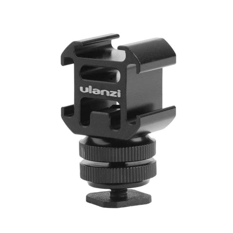 Aluminium Triple Hot Shoe Mount Adapter Accessory + Triple Shoe Bracket for Lights, LED Monitors,...