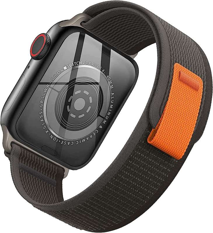Trail Nylon Velcro Loop Watch Straps Compatible With Apple iWatch Replacement Bands For Men Women...