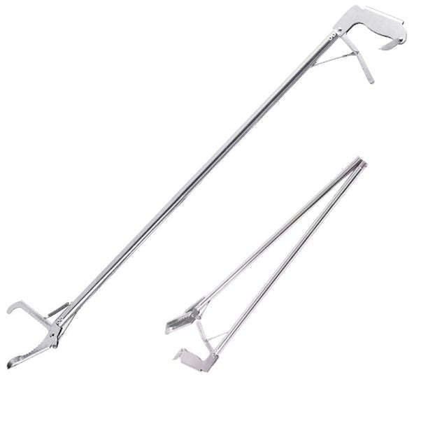 Professional All-Aluminum Alloy Snake TongsExtra Heavy Duty Snake Tongs Reptile Grabber Wide J...