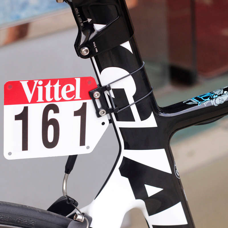 Aero V Shape Seatpost Race Bicycle Number Plate Mount Holder