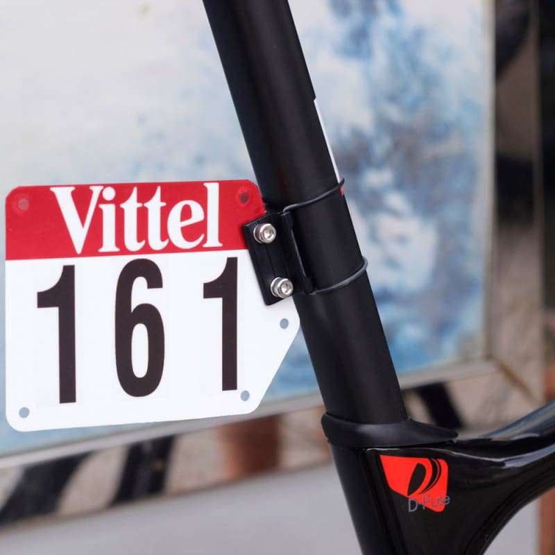 Round Shape Seatpost Race Bicycle Number Plate Mount Holder