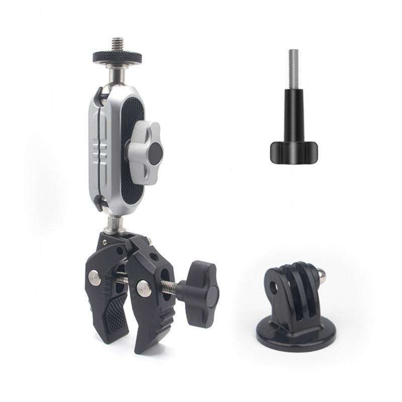 Xtreme Xccessories Motorcycle Bicycle Rail Mount Clamp with 360 degree Ball Mount Clip For Gopro ...