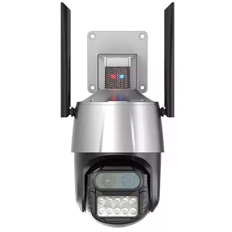 Outdoor Security Camera 8MP 4K Outdoor Wifi Camera with Anti-theft Siren Alarm Dual Lens 8X Zoom ...