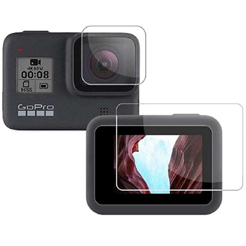 Hero 7 | 6 | 5 Tempered Glass Screen Protector (Front Lens & Back Screen)