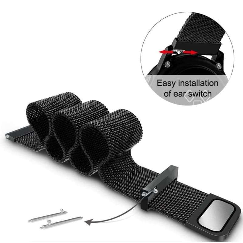 Xtreme Xccessories 18mm Milanese S/Steel Universal Watch Strap for Garmin Vivoactive 4S/Vivomove ...