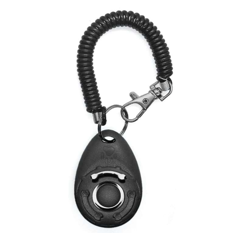 Pets Dog Training Clicker with Wrist Strap (Black)