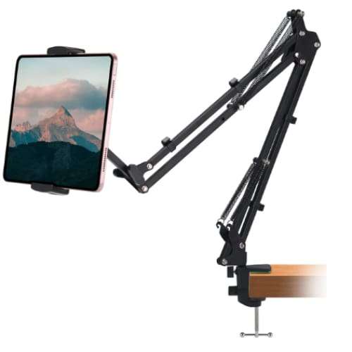 Phone Tablet Holder for Bed, Cell Phone Tablet Stand for Desk, Adjustable Tablet Phone Mount Holder