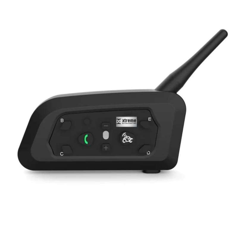 Xtreme Xccessories V6 Pro Motorcycle Helmet Bluetooth Headset, 2-Way 800M Motorbike Helmet Interc...