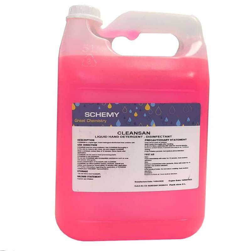 5L CLEANSAN Liquid Hand Detergent | Disinfectant with QAC