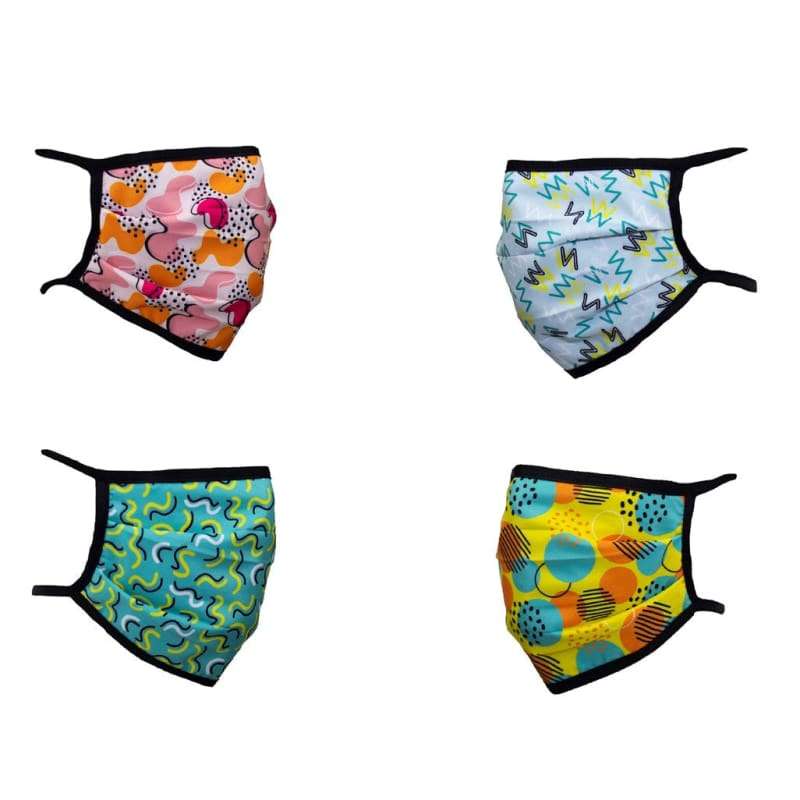 Memphis Reusable Triple Layer Face Mask - 4 Pack