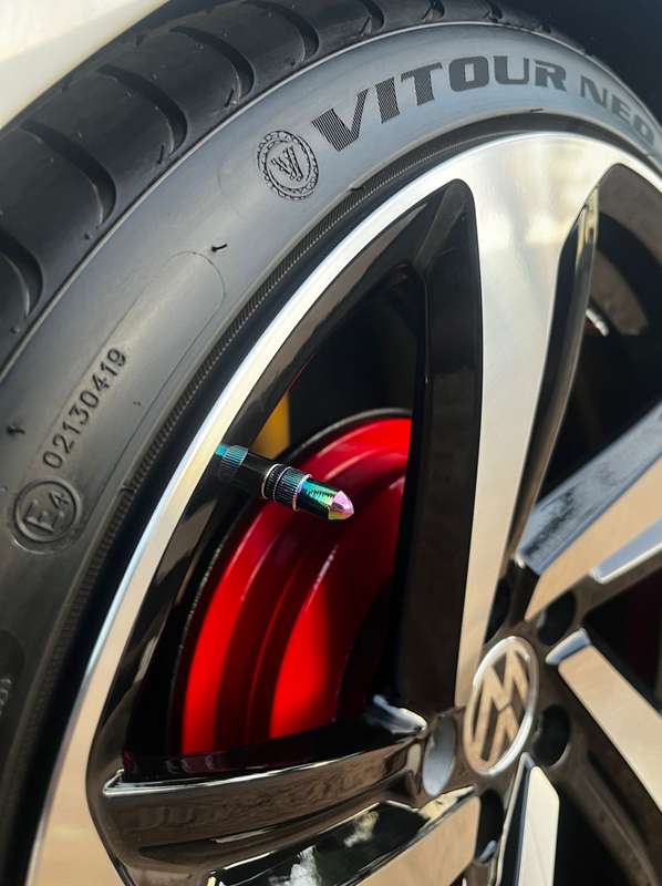 4 Pieces bullet Cars,Motorcycle, Bikes Tyre Valve Caps Rainbow Color