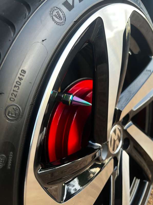 4 Pieces Cars,Motorcycle, Bikes Tyre Valve Caps Rainbow Color