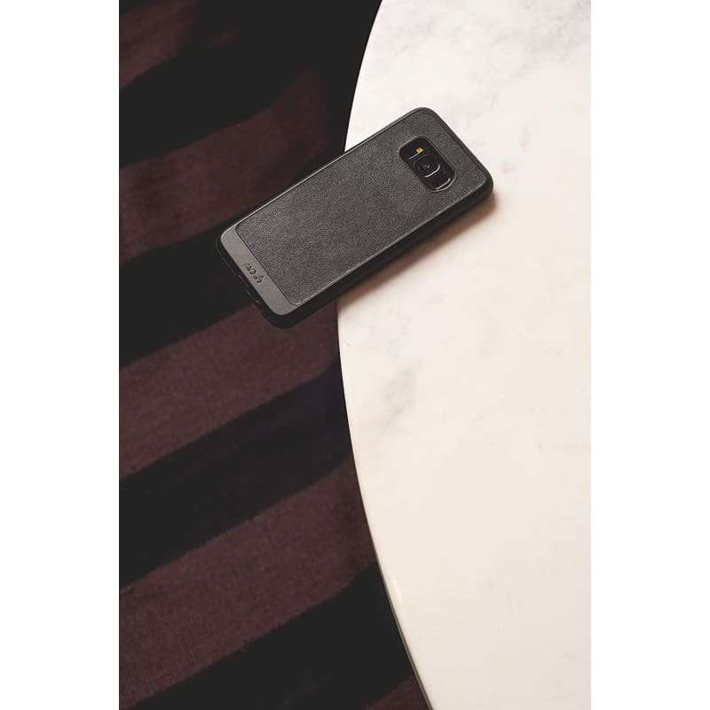 Mous - Protective Case for Samsung Galaxy S8 - Limitless 2.0 - Black Leather - Screen Protector I...
