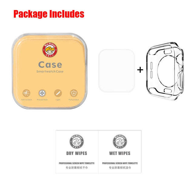 Xtreme Xccessories Clear Armor Case for Apple Watches Shockproof TPU Case Cover + 3D PET Curved H...