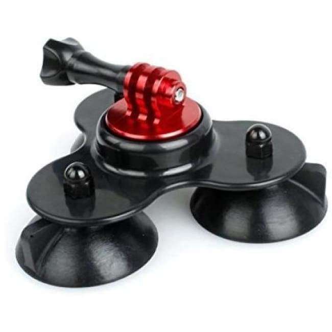 Triple Suction Cup Mount for GoPro and other Action Cameras