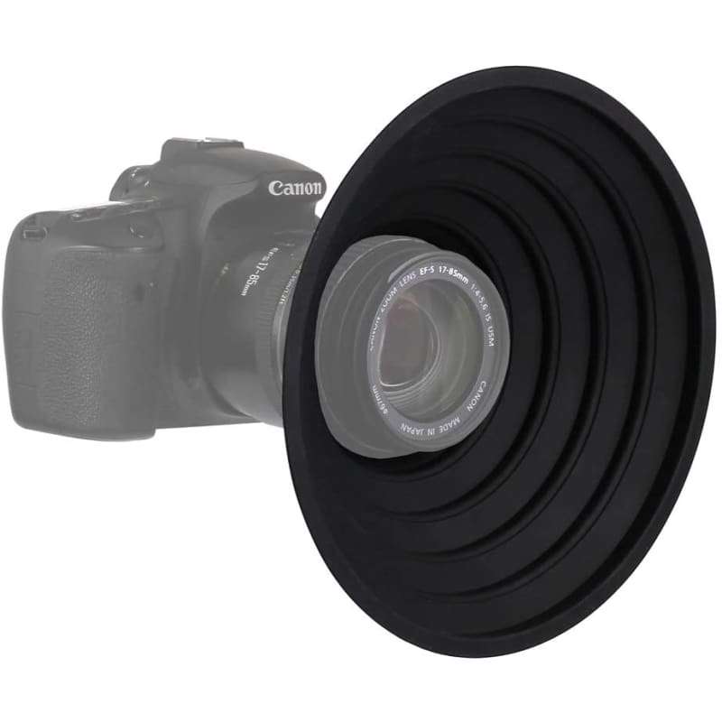 Silicone Lens Hood Cover - Foldable, Anti Reflective 50-70mm, 70-90mm Canon, Nikon, Sony
