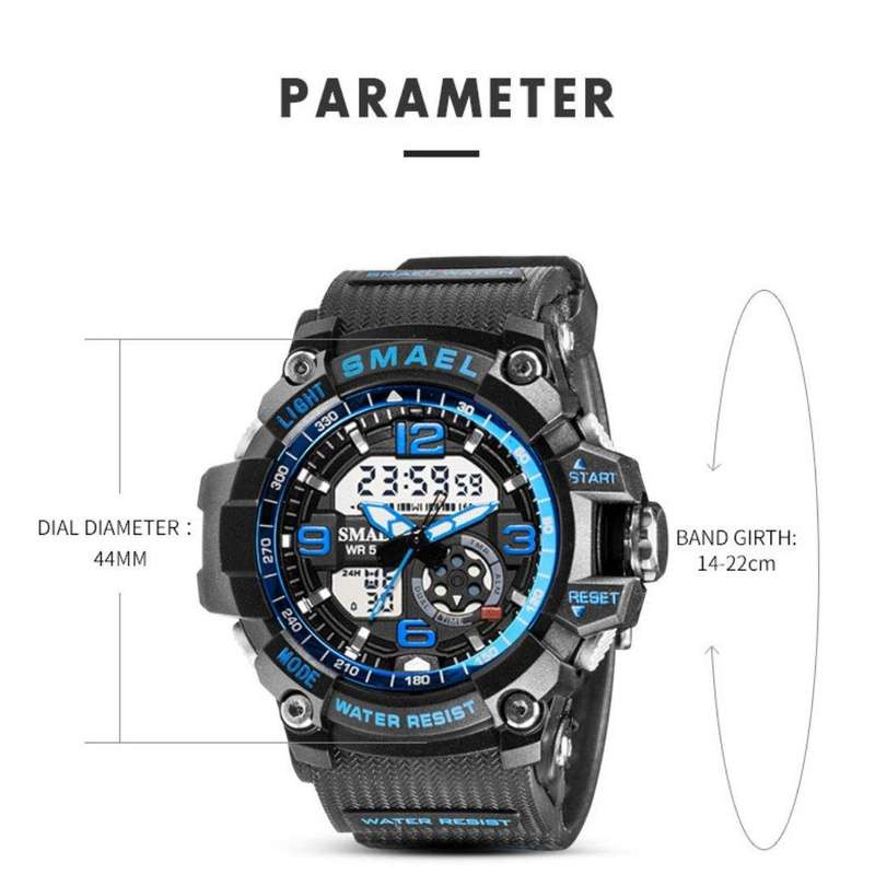 Kids Smael Blue Chronograph Watch