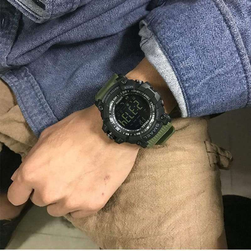 Smael Khaki Bluetooth Sport Watch