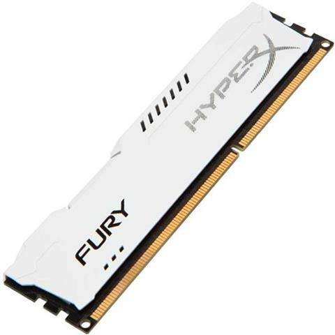 Kingston 8Gb Ddr3-1600  Hyper-x Fury White heatsink 8Gb | HX316C10FW/8