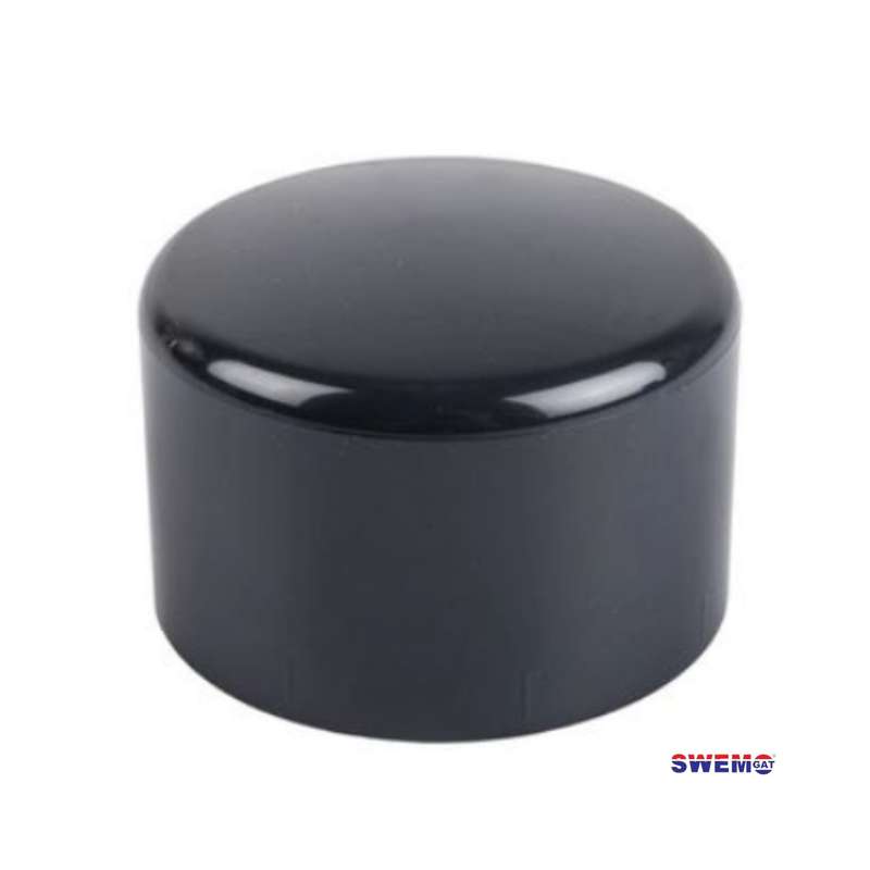 PVC end cap 50mm Black