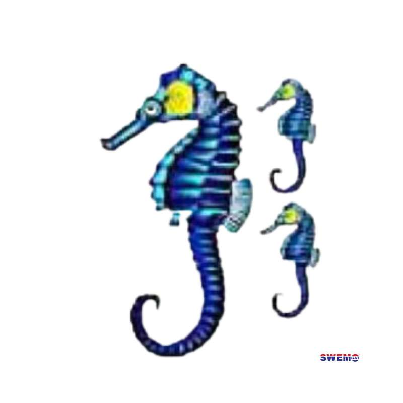 Fibreglass Pool Motif Sea Horses (Printed on tissue paper)