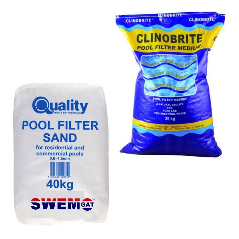 Pool filter medium for sand filters