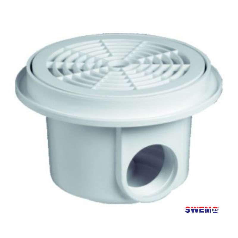 Quality White Bottom drain & grid