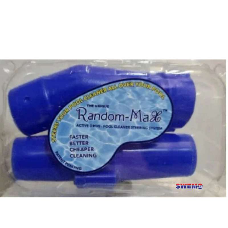 Random-MaX steering system for disc-type "creepy crawly" pool cleaners
