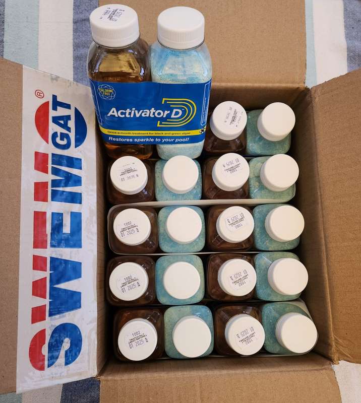 Activator D - Treatment for 50000 Litre swimming pool water - 10 packs