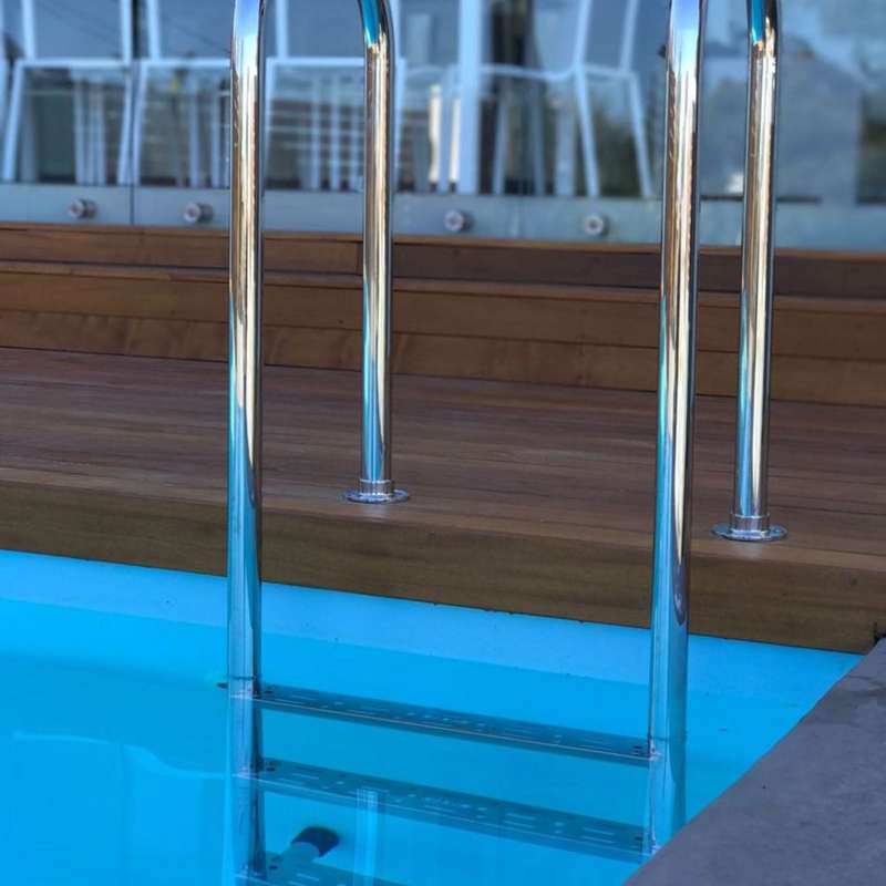 Roll Top Ladder 3-step Stainless steel