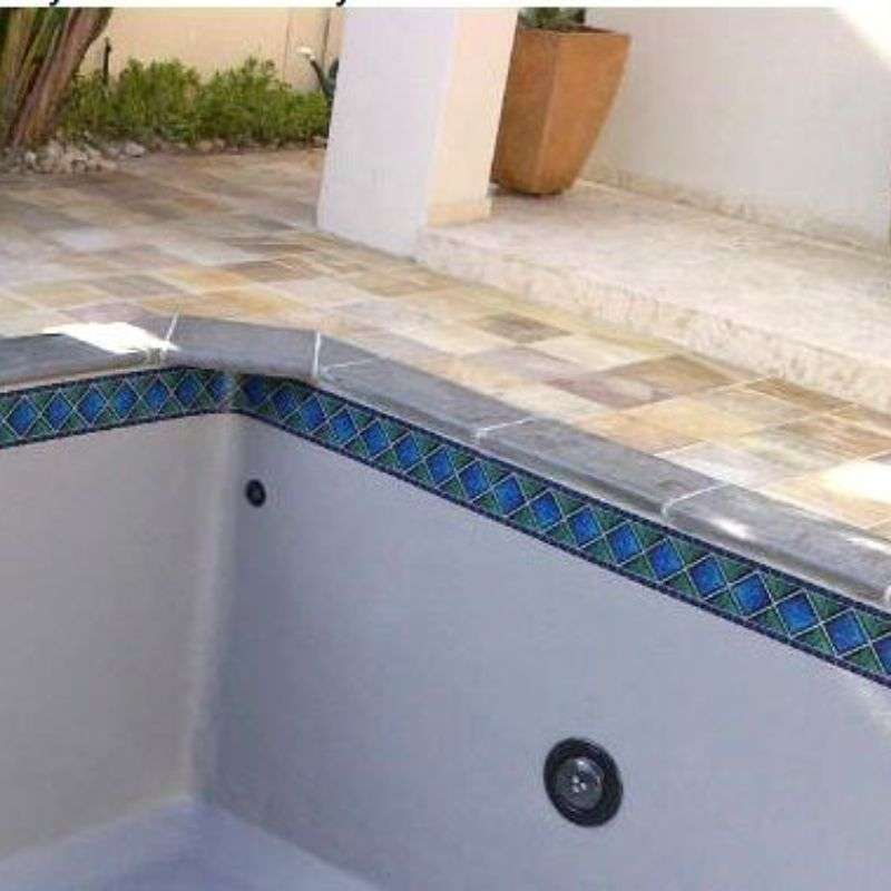Sheraton Fibreglass Pool Mosaic Tissue Sheet 810mm x 165mm