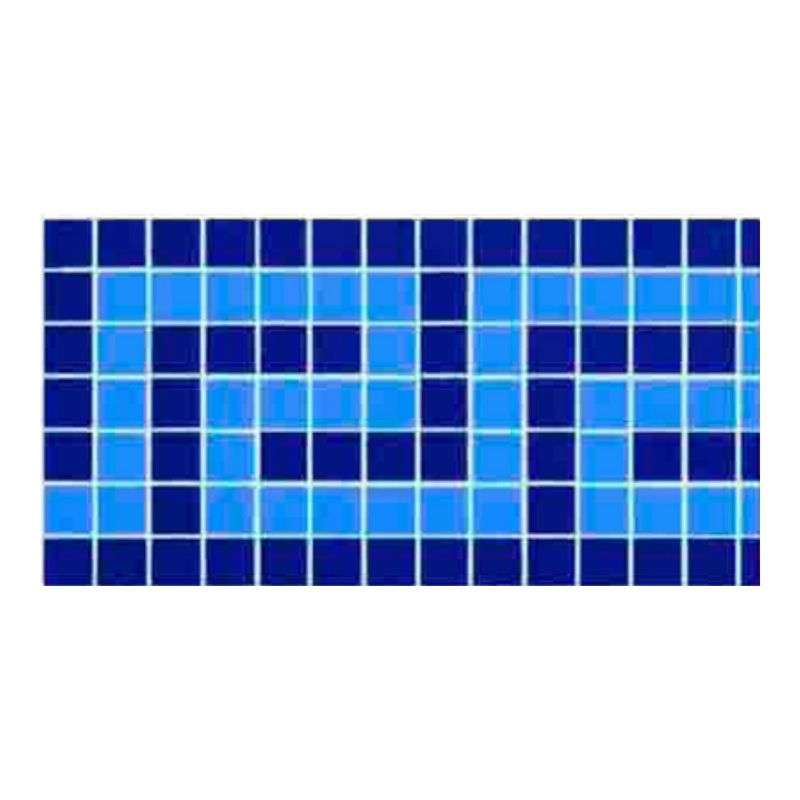 Light Blue key Fibreglass Pool Mosaic Tissue Sheet 615mm x 150mm