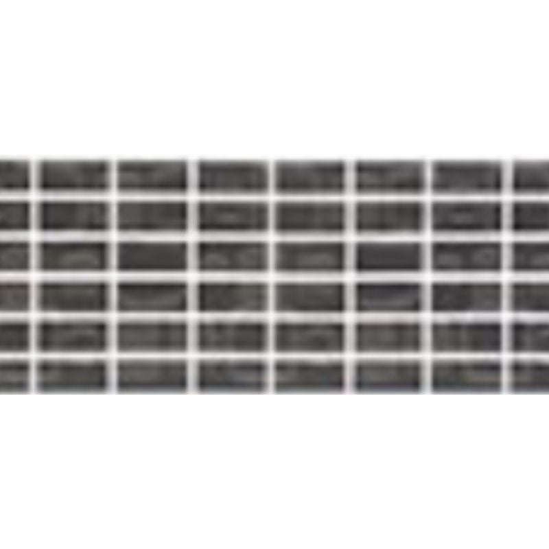 Lunaro Charcoal Fibreglass Pool Mosaic Tissue Sheet 960mm x 160mm