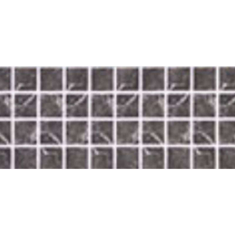 Shattered Silica Charcoal Fibreglass Pool Mosaic Tissue Sheet 800mm x160mm