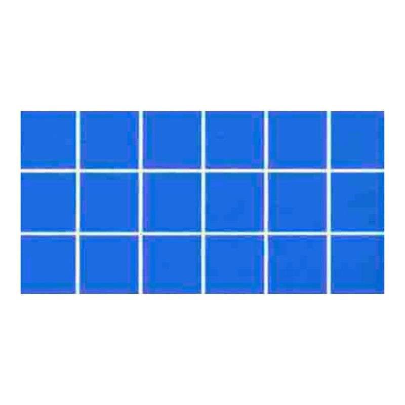 Sky Blue Tile Fibreglass Pool Mosaic Tissue Sheet 600mm x 150mm