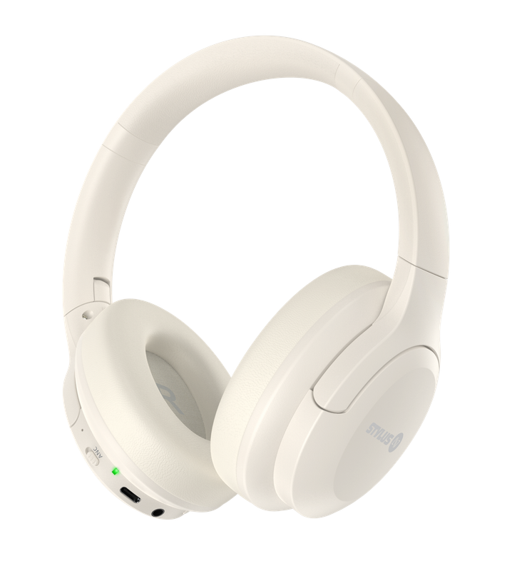 Stylus Airwave MKII Active Noise Canceling Headphones - White