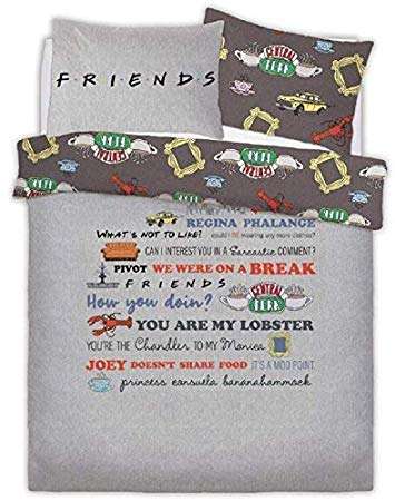 Friends SLOGAN Duvet Cover -  Friends Bedding - Double