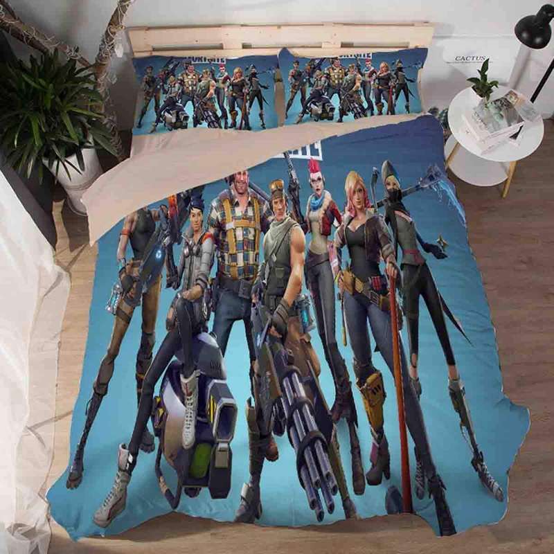 3D Fortnite Duvet Set - GAMERS - Fortnite Bedding - Double